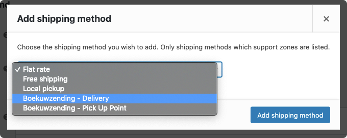 Boekuwzending for WooCommerce: Shipping Settings - 3