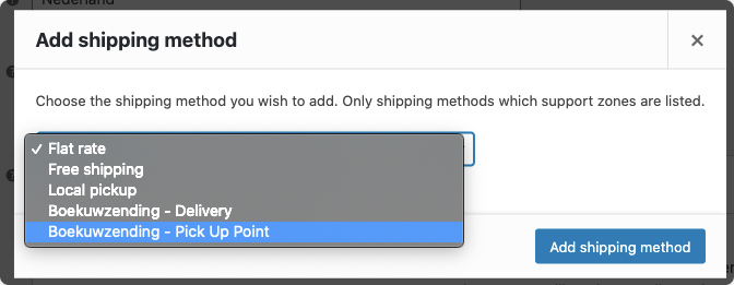 Boekuwzending for WooCommerce: Shipping Settings - 7